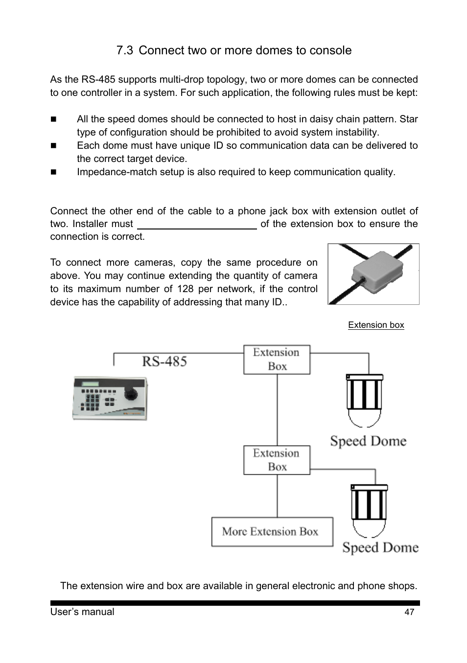 3 connect two or more domes to console | PLANET CAM-ISD52 User Manual | Page 48 / 72