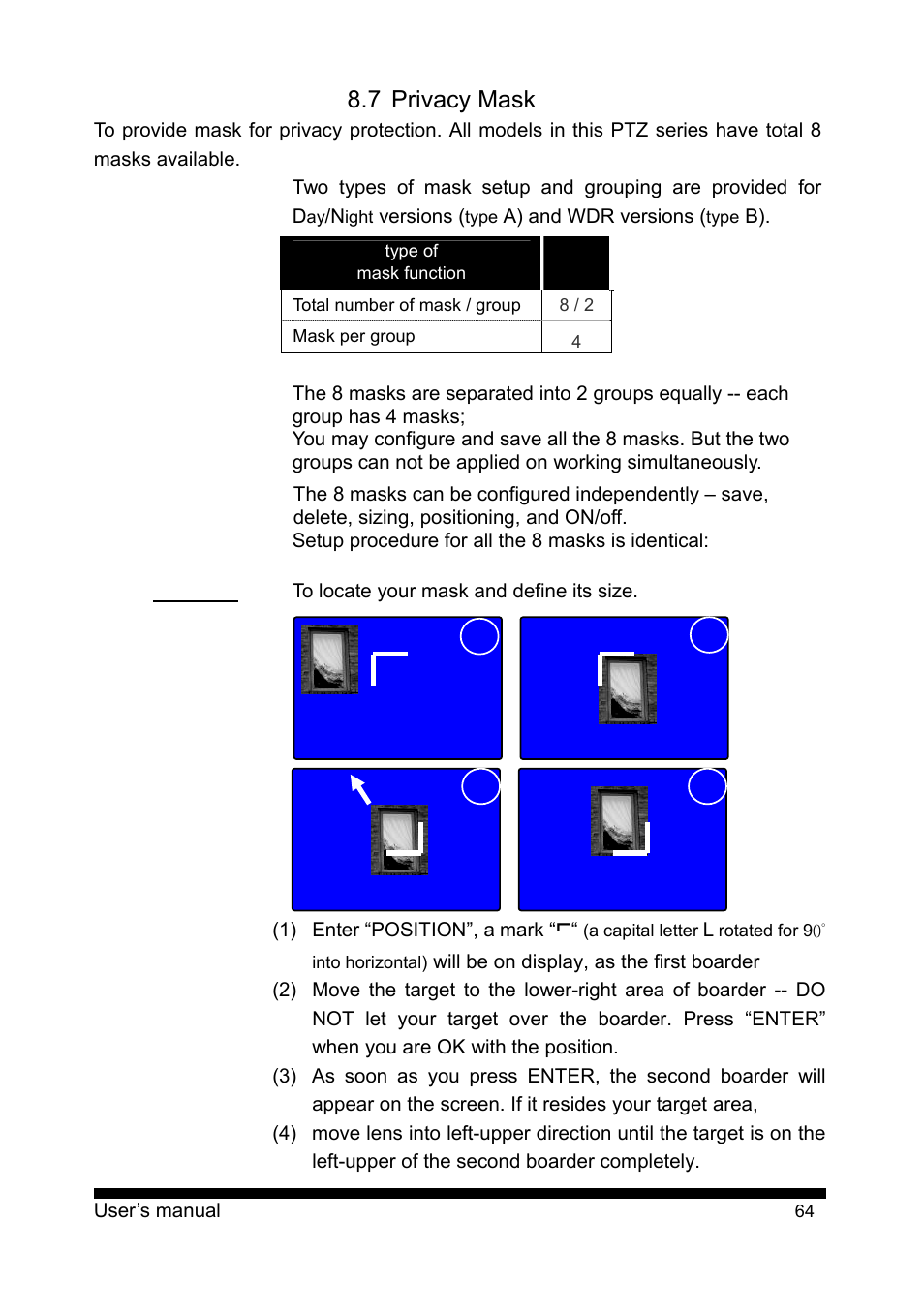 7 privacy mask | PLANET CAM-ISD52 User Manual | Page 65 / 72