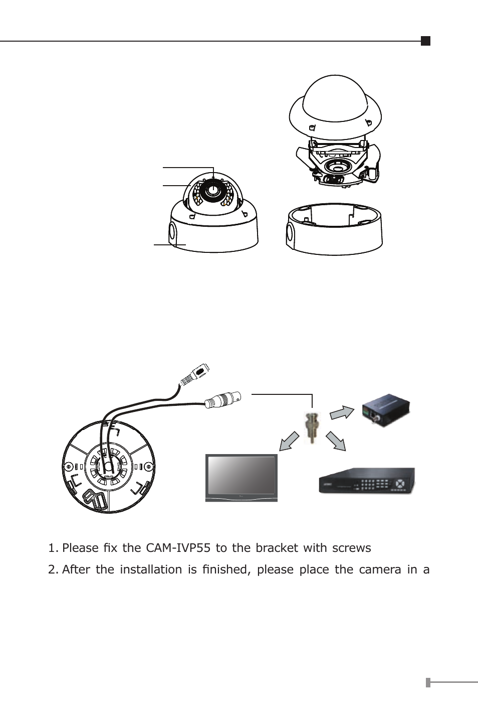 3 installation and operation | PLANET CAM-IVP55 User Manual | Page 13 / 28