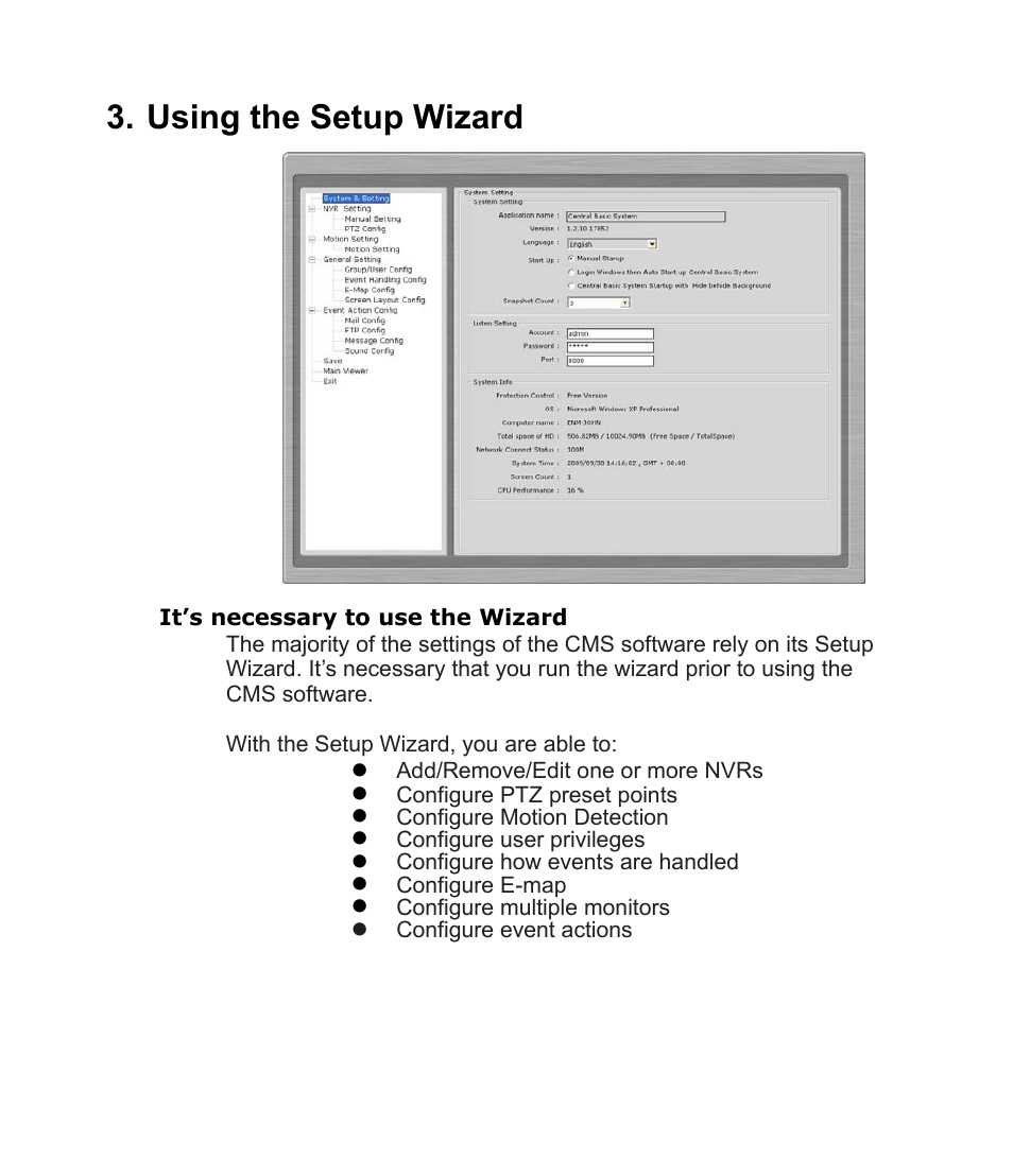 Using the setup wizard | PLANET CV3-M1024 User Manual | Page 10 / 63