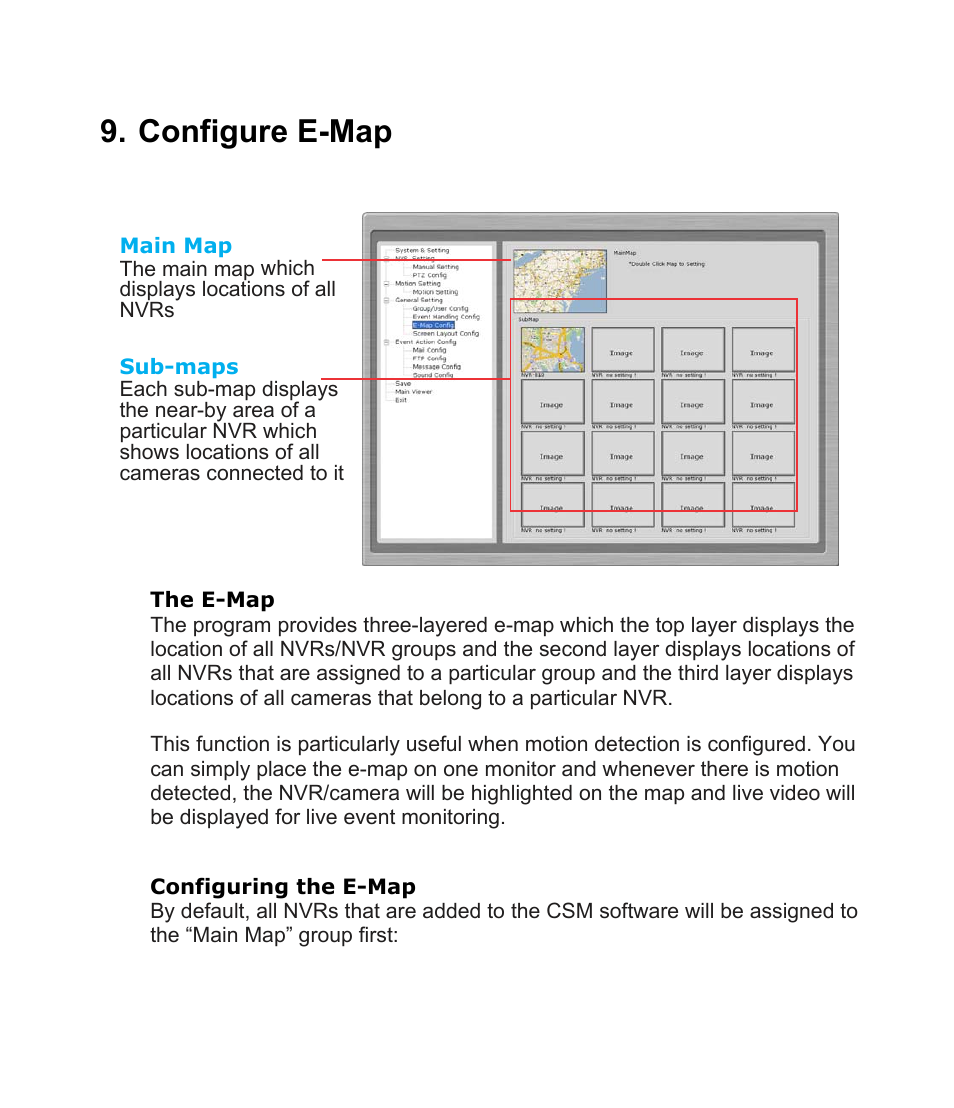 Configure e-map | PLANET CV3-M1024 User Manual | Page 29 / 63