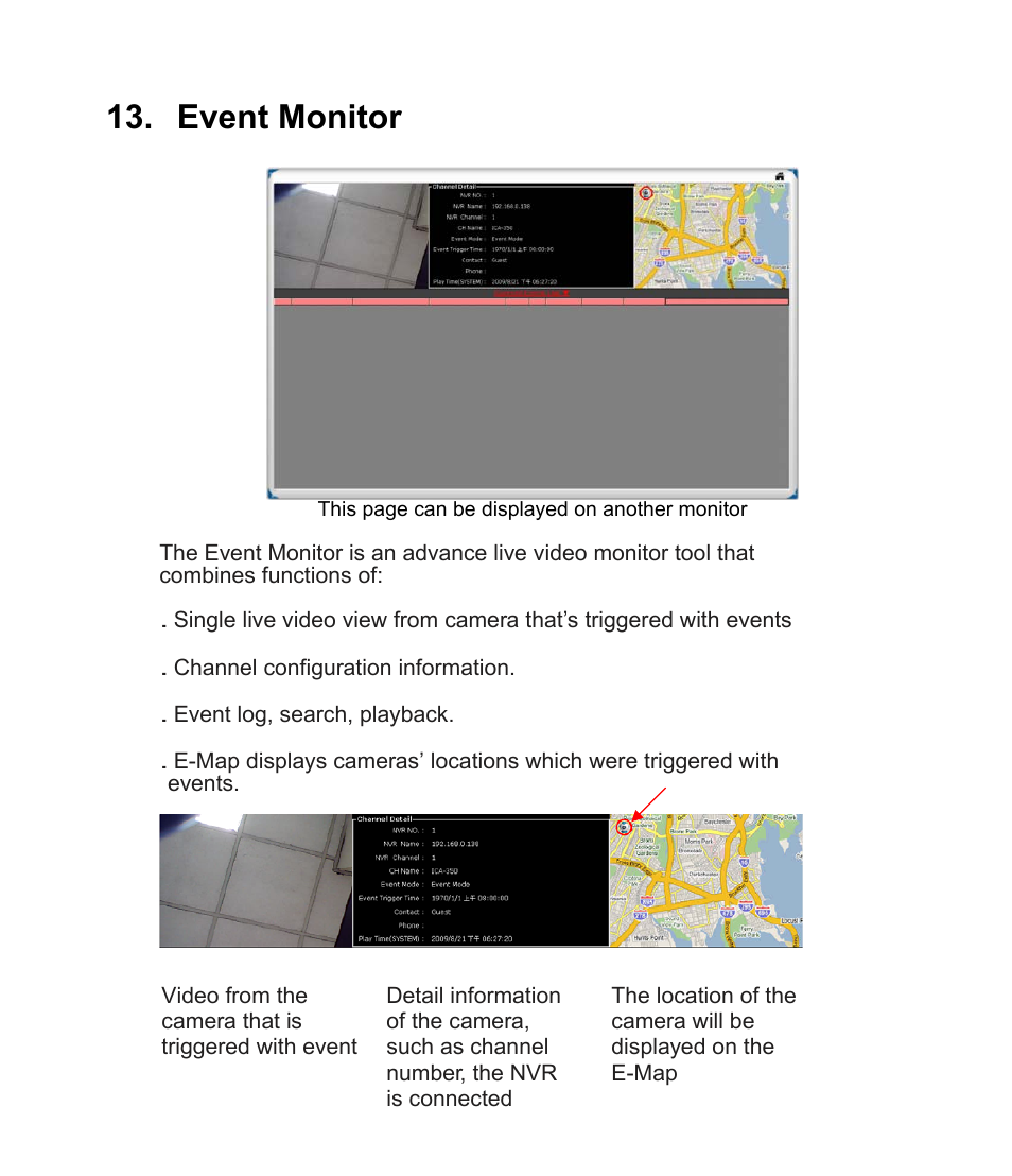 Event monitor | PLANET CV3-M1024 User Manual | Page 52 / 63