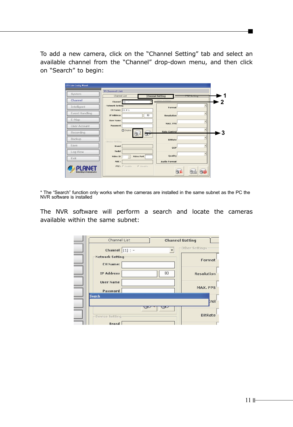 PLANET CV3P Series User Manual | Page 11 / 16