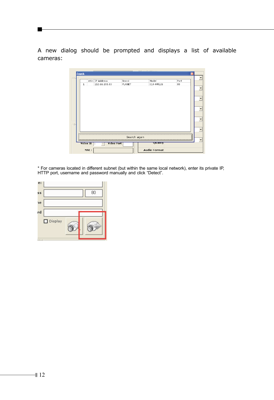 PLANET CV3P Series User Manual | Page 12 / 16