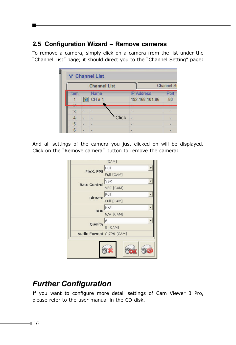 Further configuration | PLANET CV3P Series User Manual | Page 16 / 16