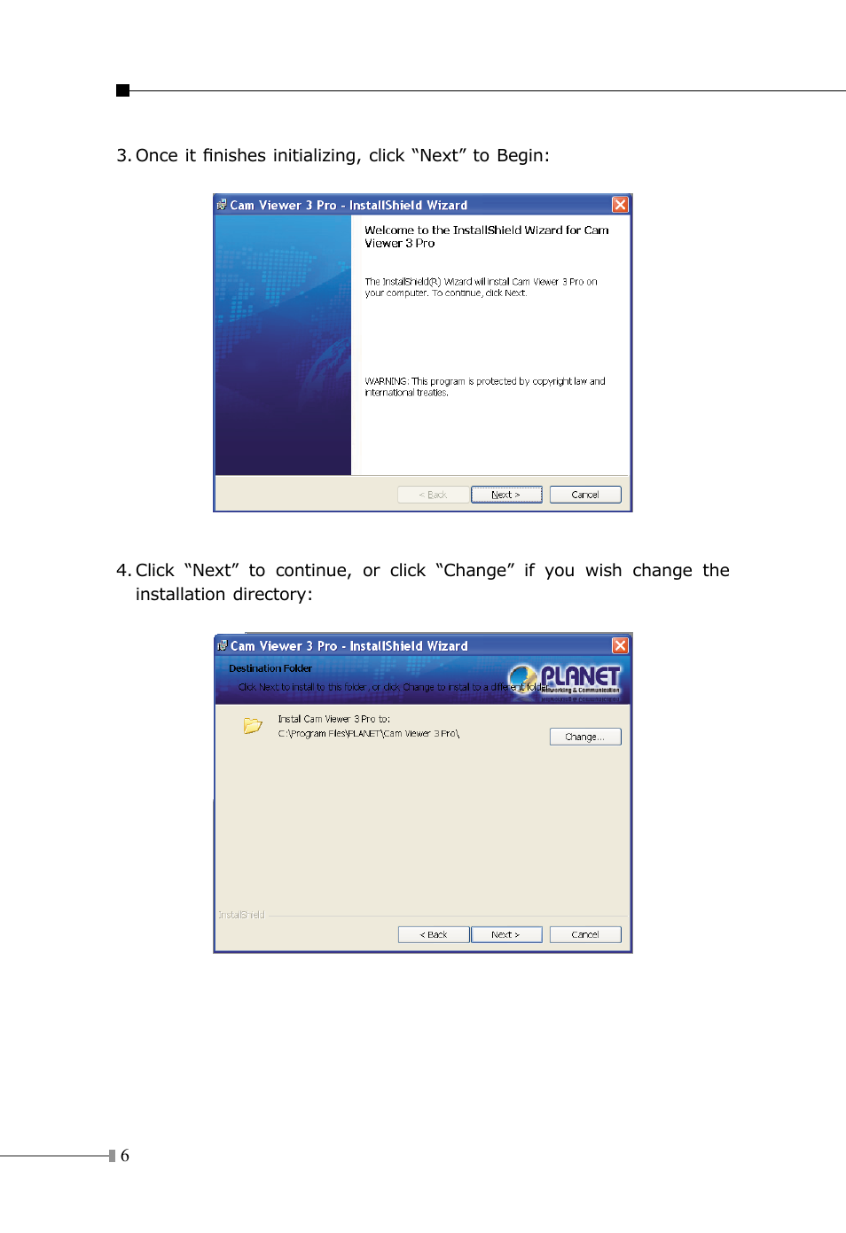 PLANET CV3P Series User Manual | Page 6 / 16