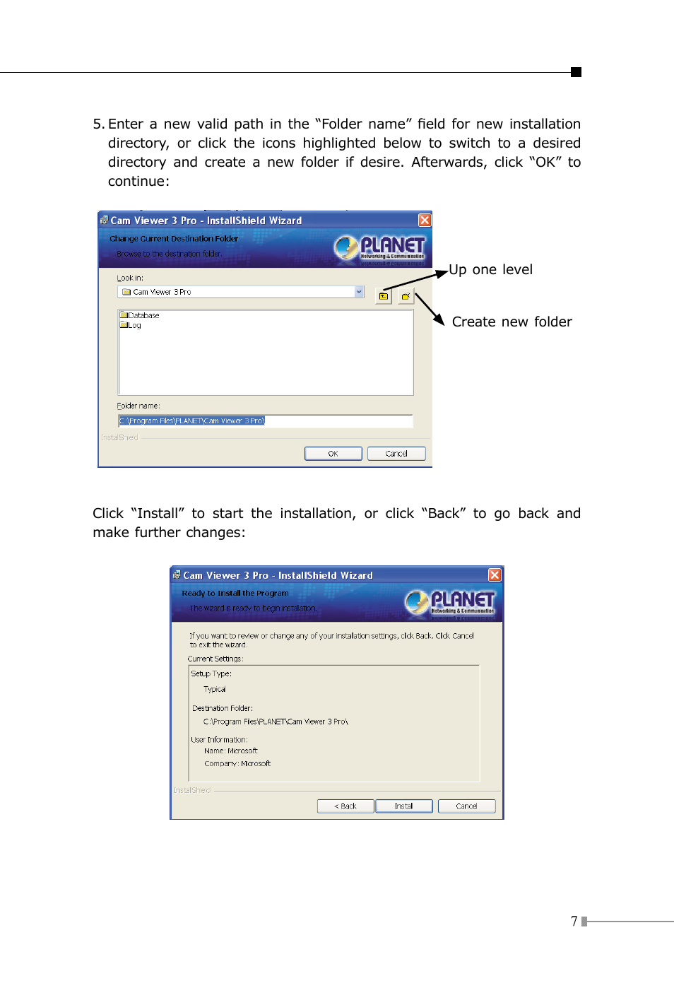 PLANET CV3P Series User Manual | Page 7 / 16