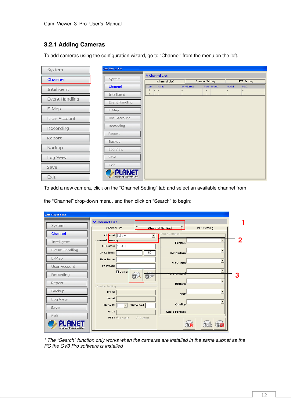 PLANET CV3P Series User Manual | Page 12 / 119