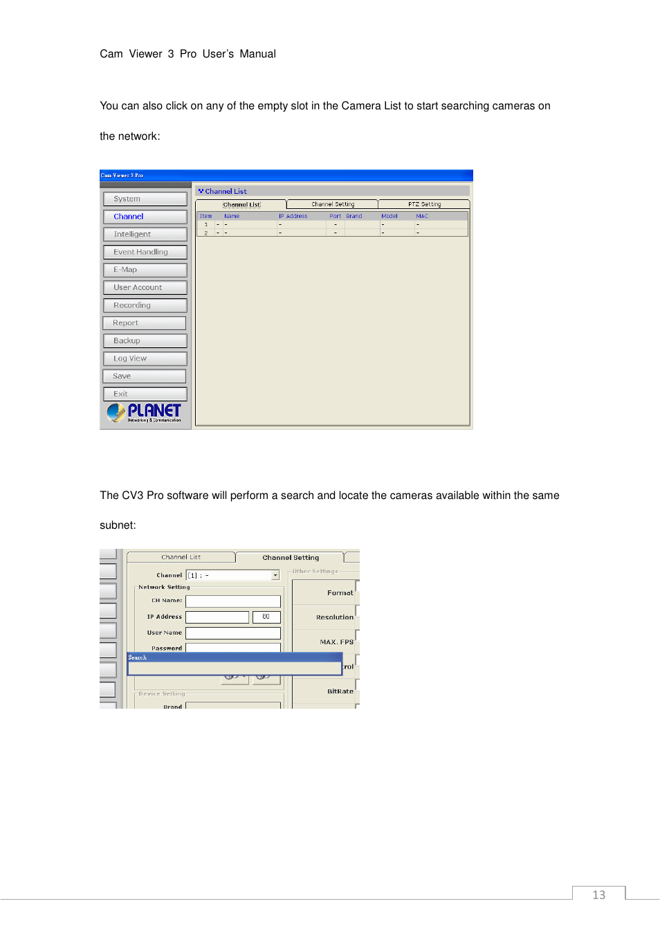 PLANET CV3P Series User Manual | Page 13 / 119