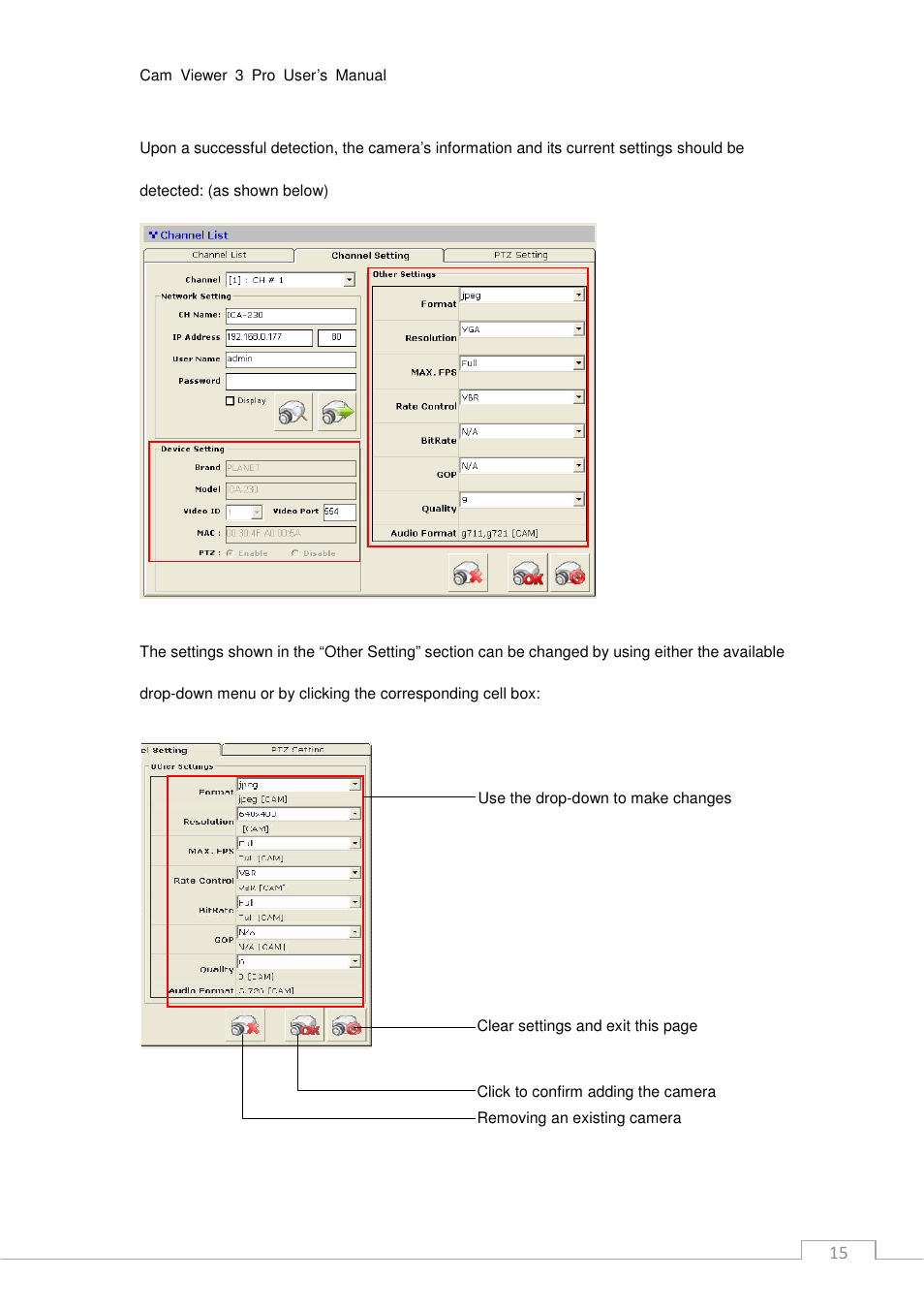 PLANET CV3P Series User Manual | Page 15 / 119