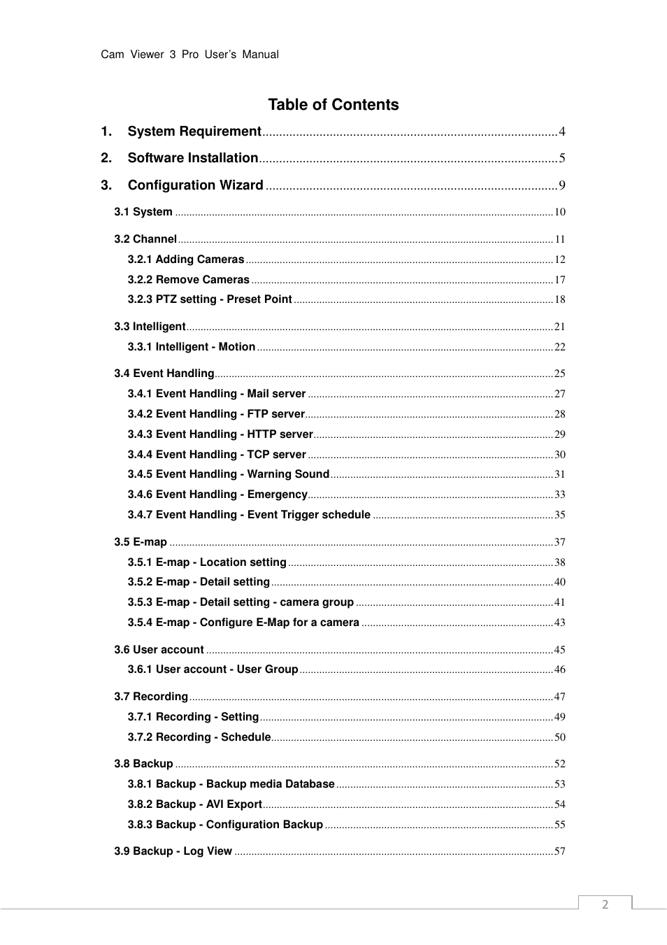 PLANET CV3P Series User Manual | Page 2 / 119