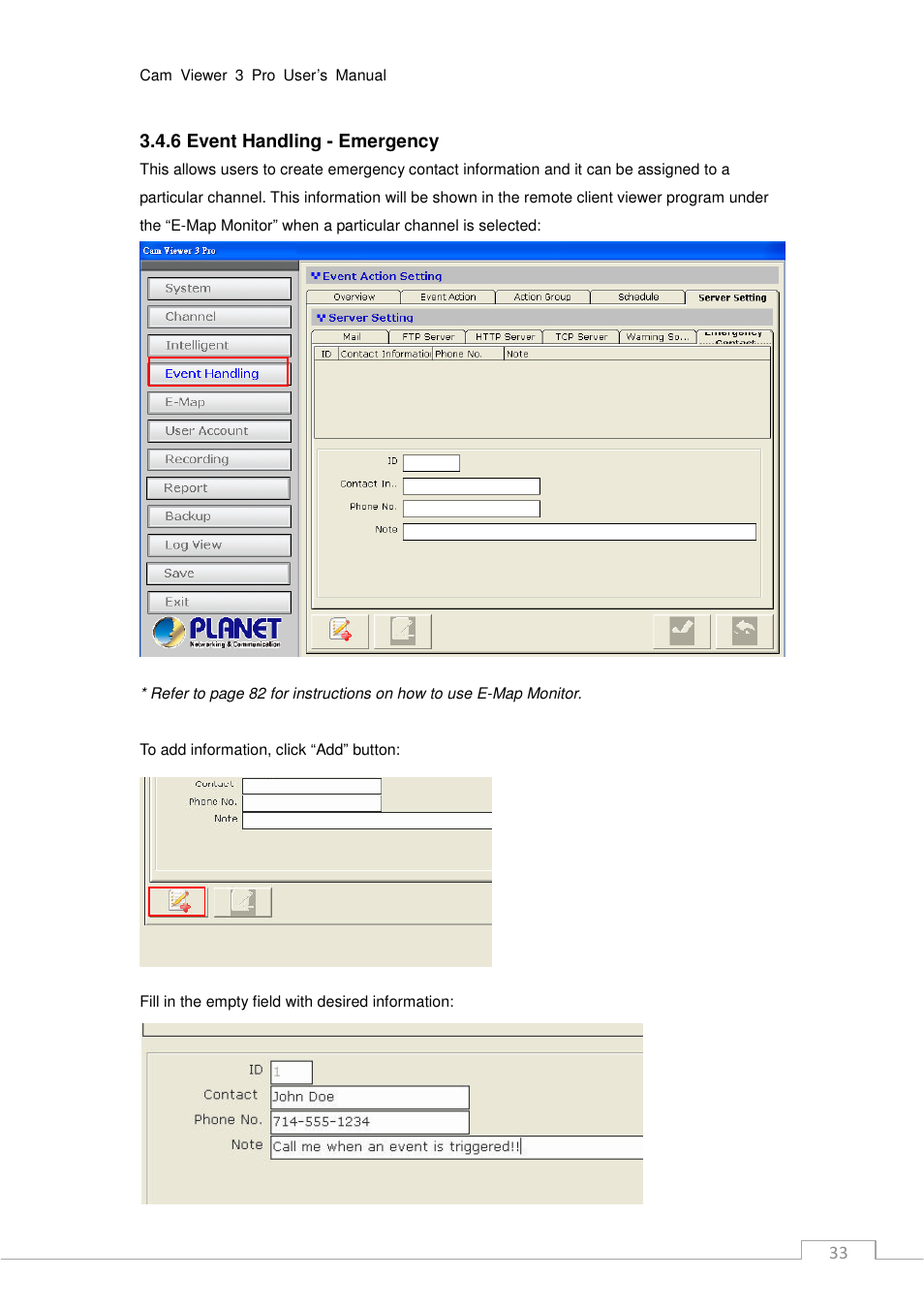 PLANET CV3P Series User Manual | Page 33 / 119