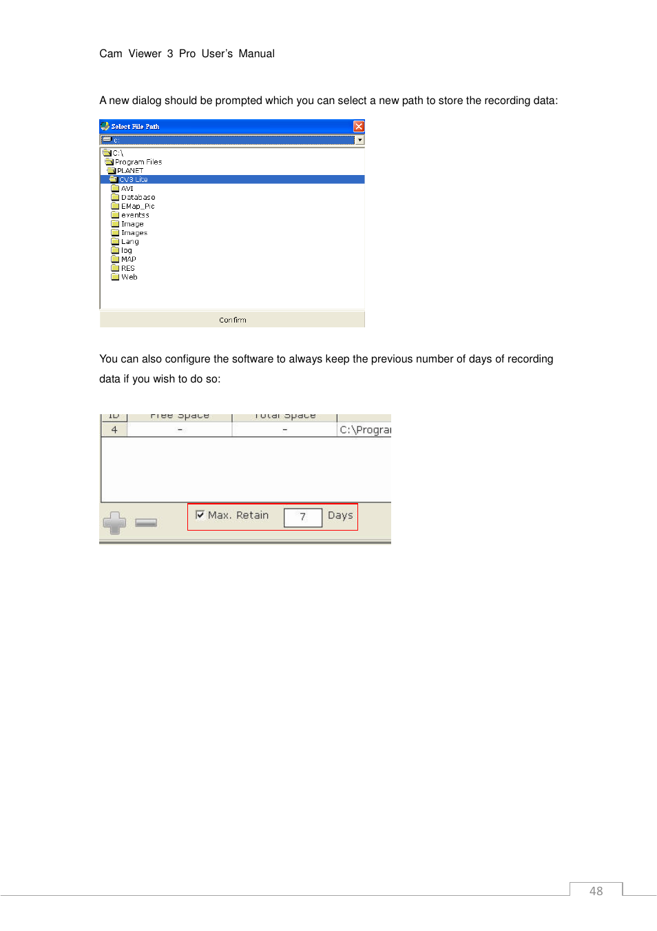 PLANET CV3P Series User Manual | Page 48 / 119