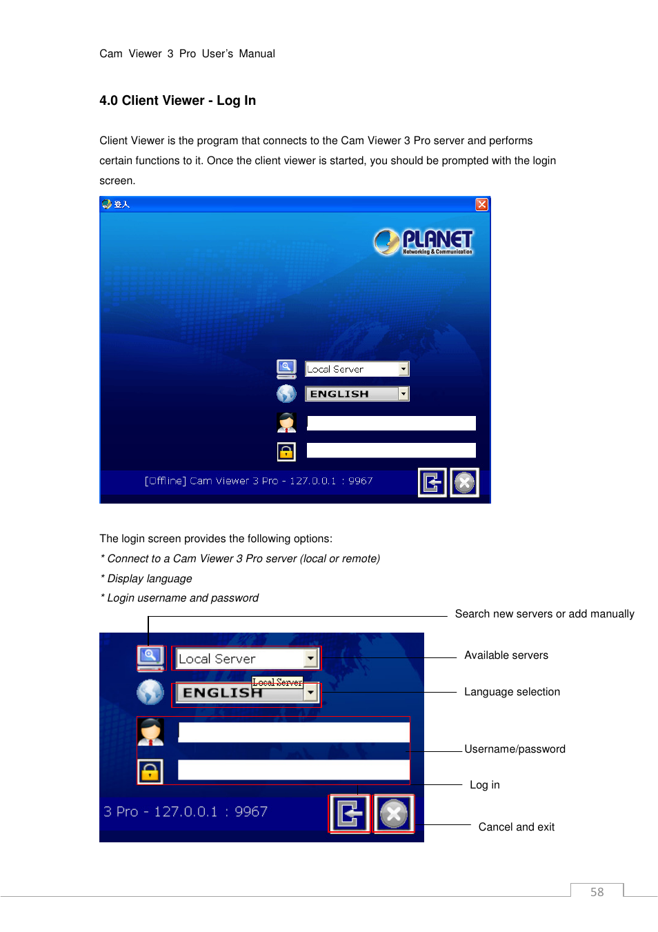 PLANET CV3P Series User Manual | Page 58 / 119