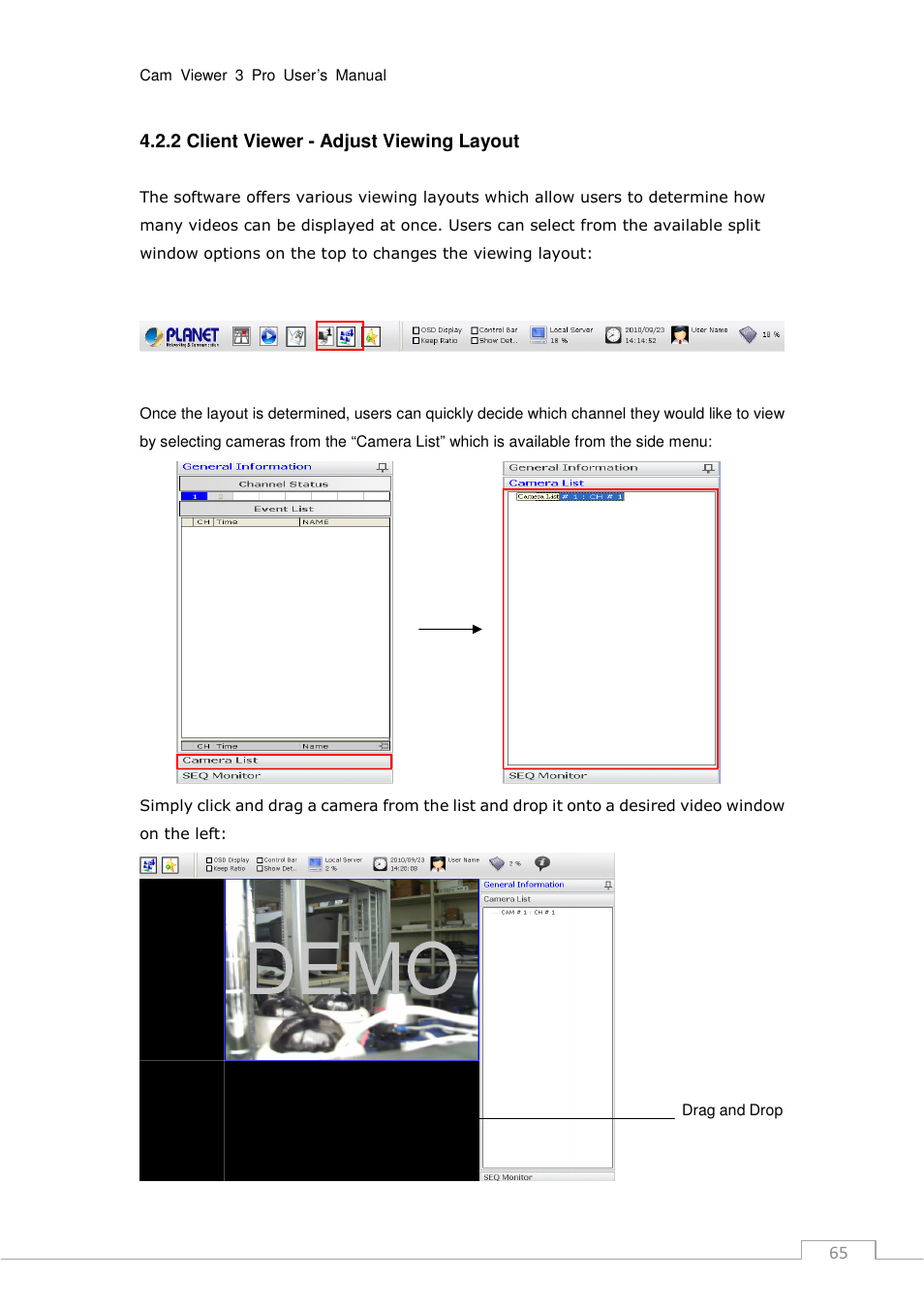 PLANET CV3P Series User Manual | Page 65 / 119