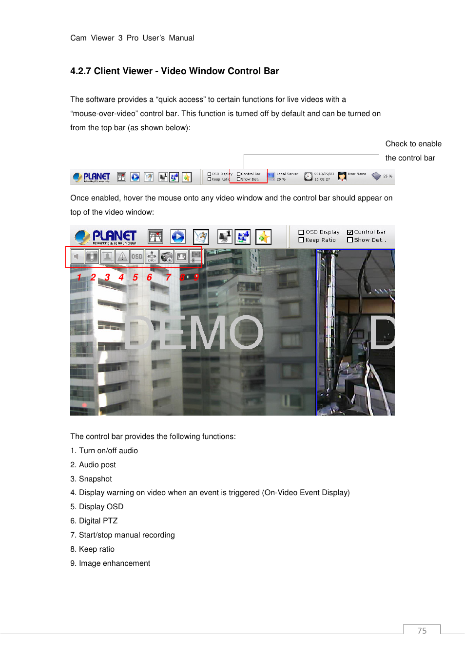 PLANET CV3P Series User Manual | Page 75 / 119