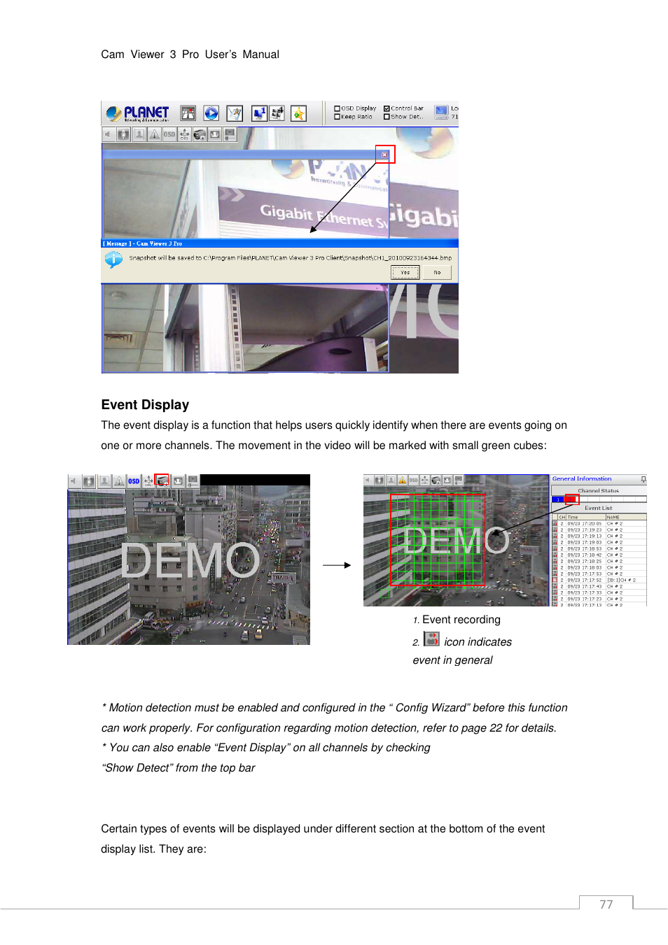 PLANET CV3P Series User Manual | Page 77 / 119