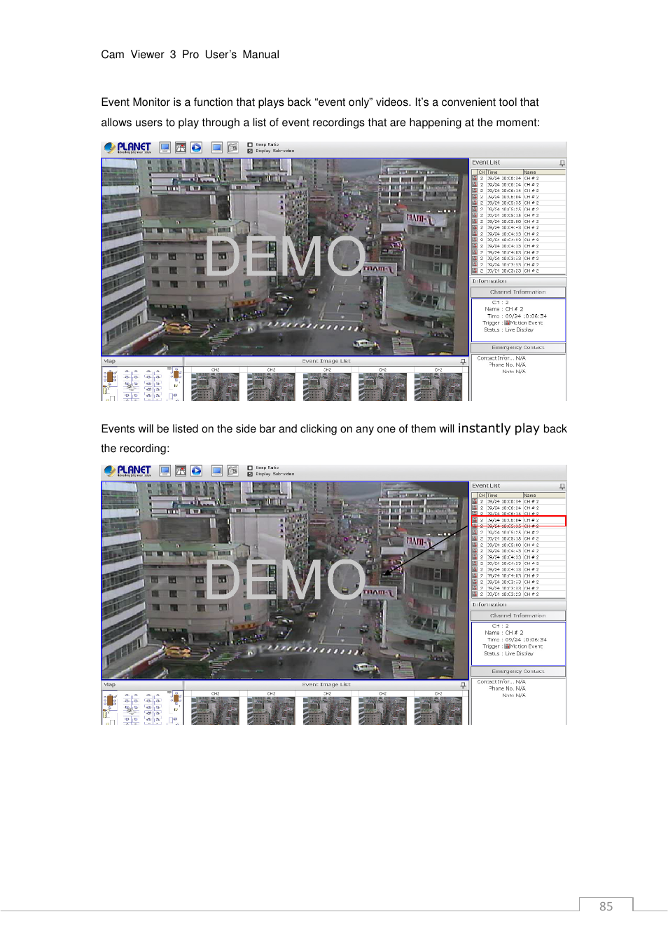 PLANET CV3P Series User Manual | Page 85 / 119