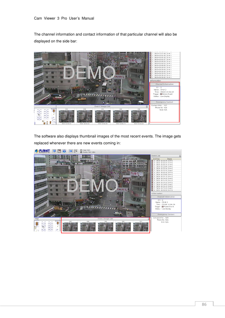 PLANET CV3P Series User Manual | Page 86 / 119