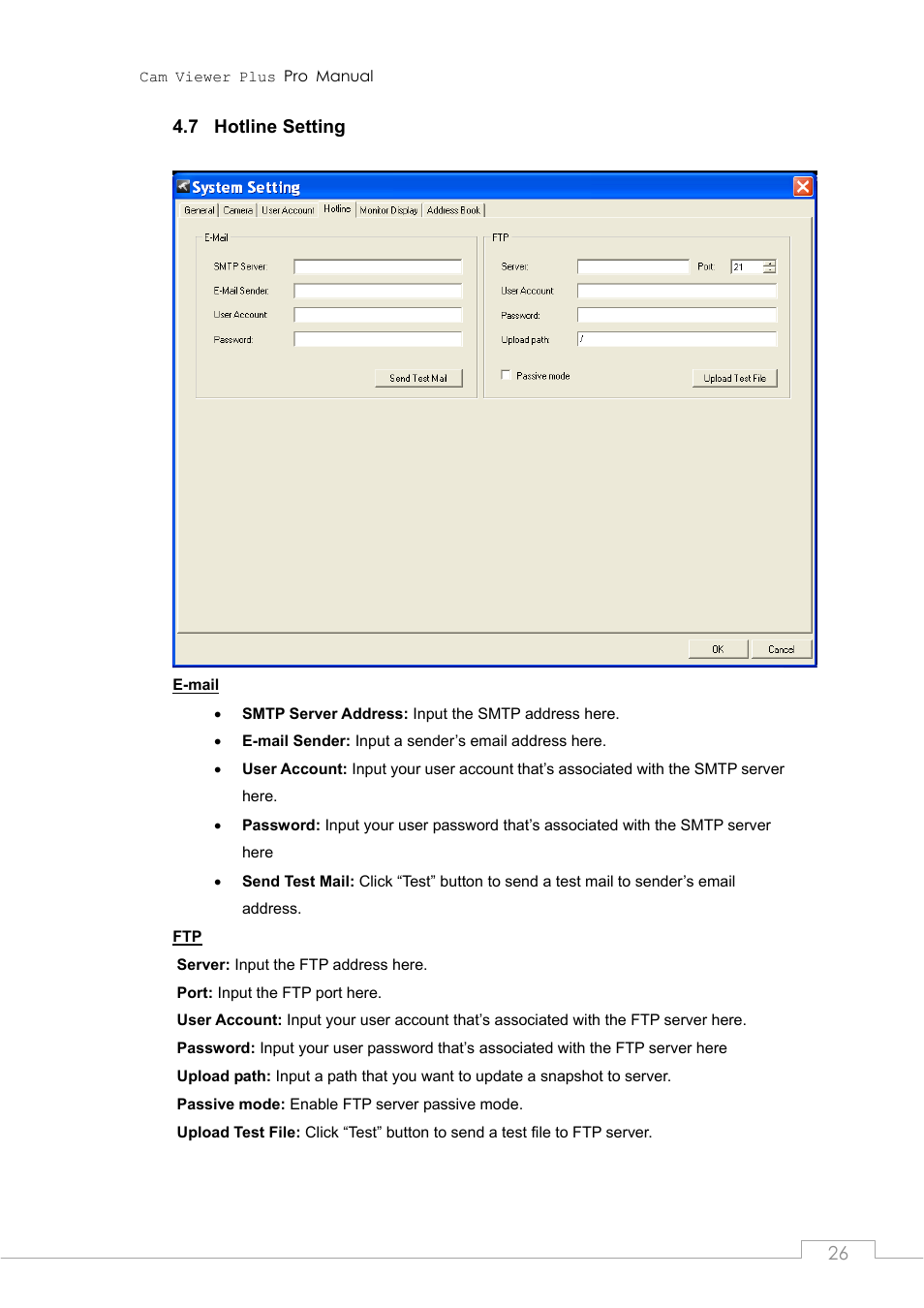 7 hotline setting, Hotline setting | PLANET CVPP Series User Manual | Page 26 / 66