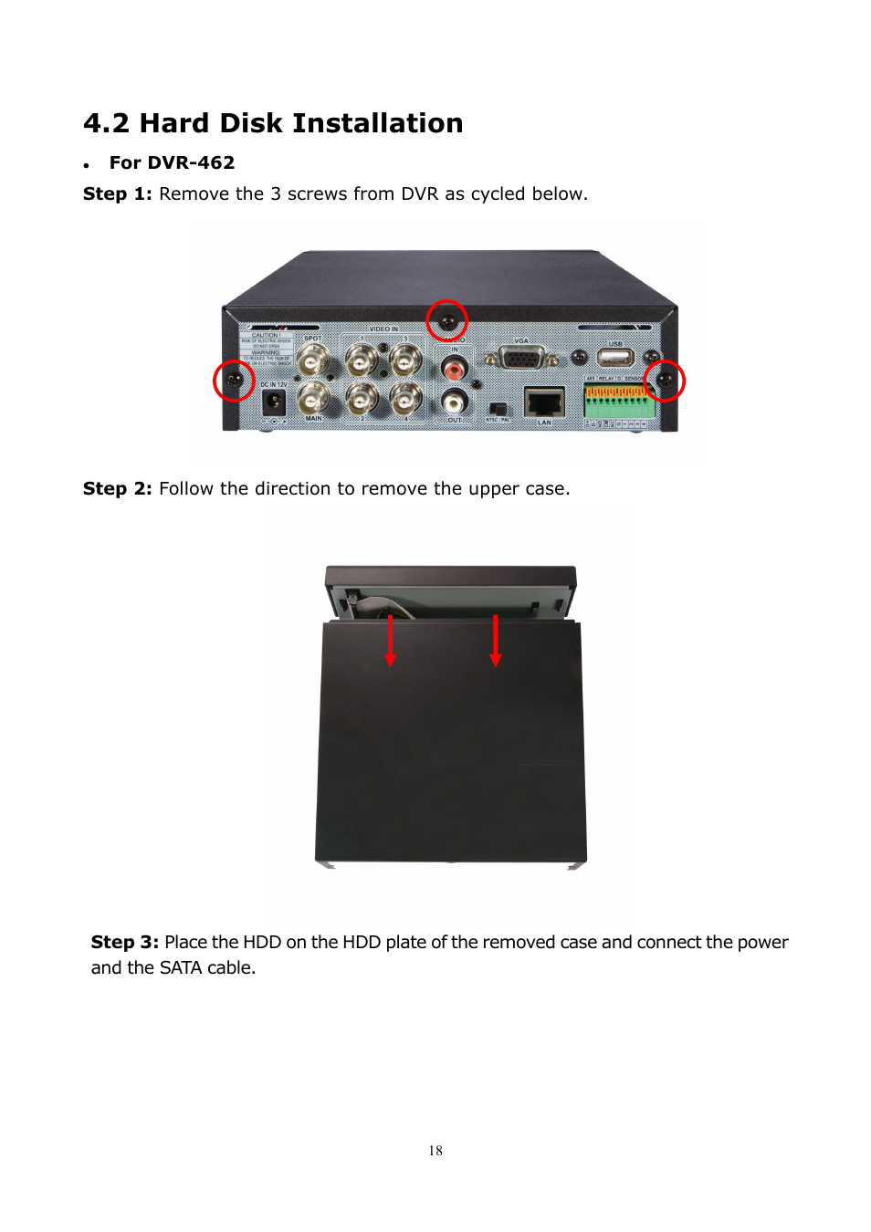 2 hard disk installation | PLANET DVR-1672 User Manual | Page 24 / 100