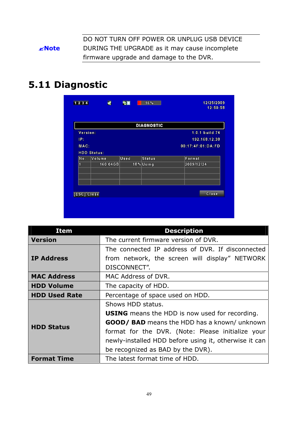 11 diagnostic | PLANET DVR-1672 User Manual | Page 55 / 100