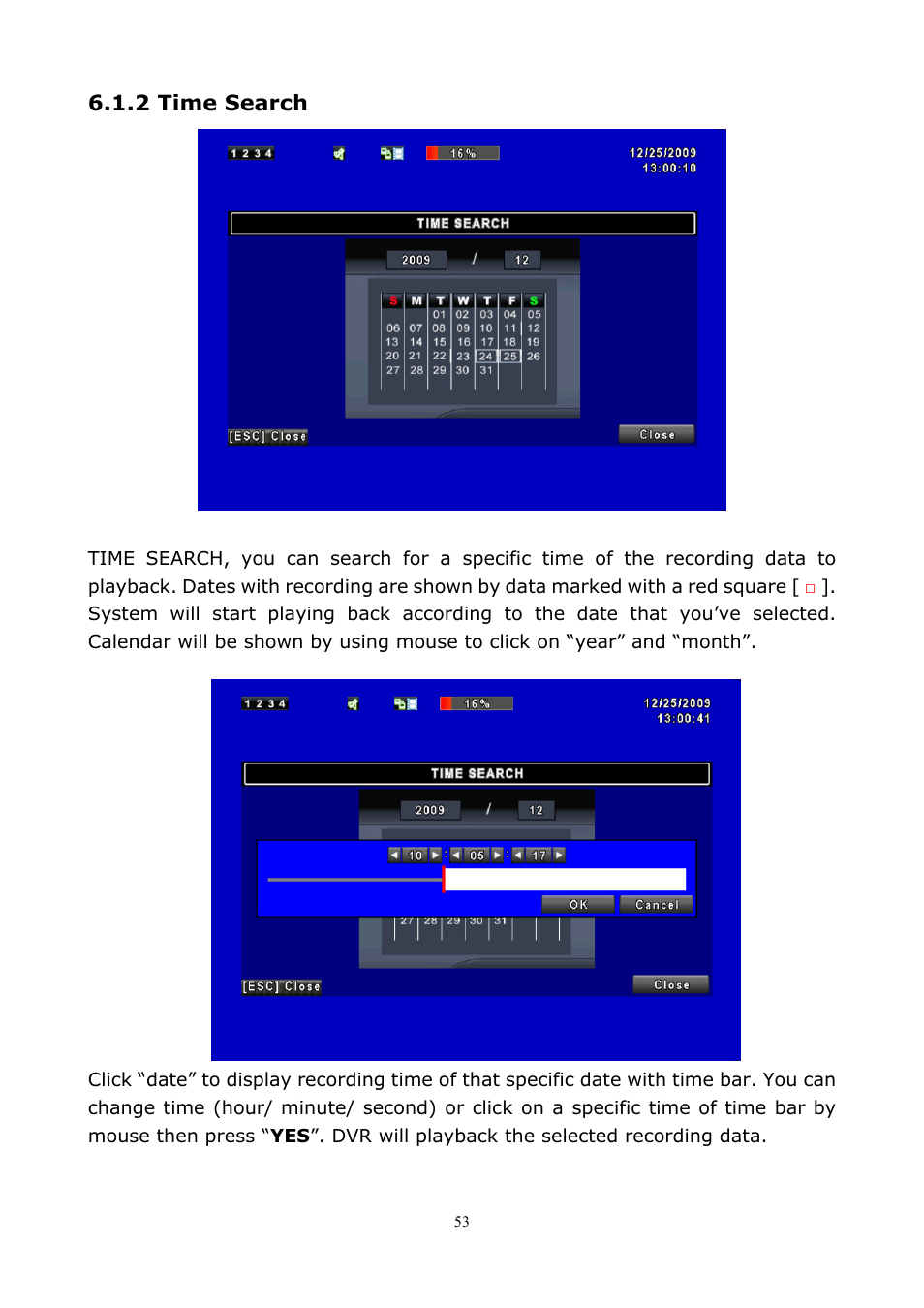 2 time search | PLANET DVR-1672 User Manual | Page 59 / 100