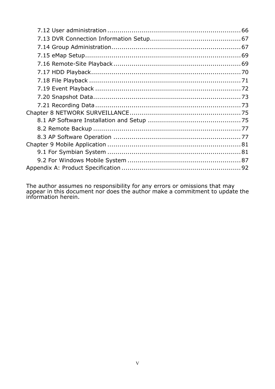 PLANET DVR-1672 User Manual | Page 6 / 100