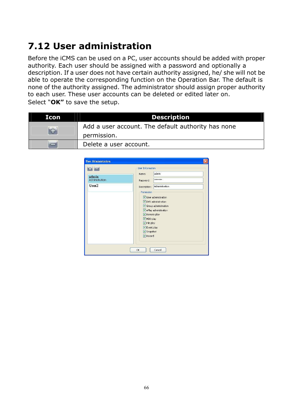 12 user administration | PLANET DVR-1672 User Manual | Page 72 / 100
