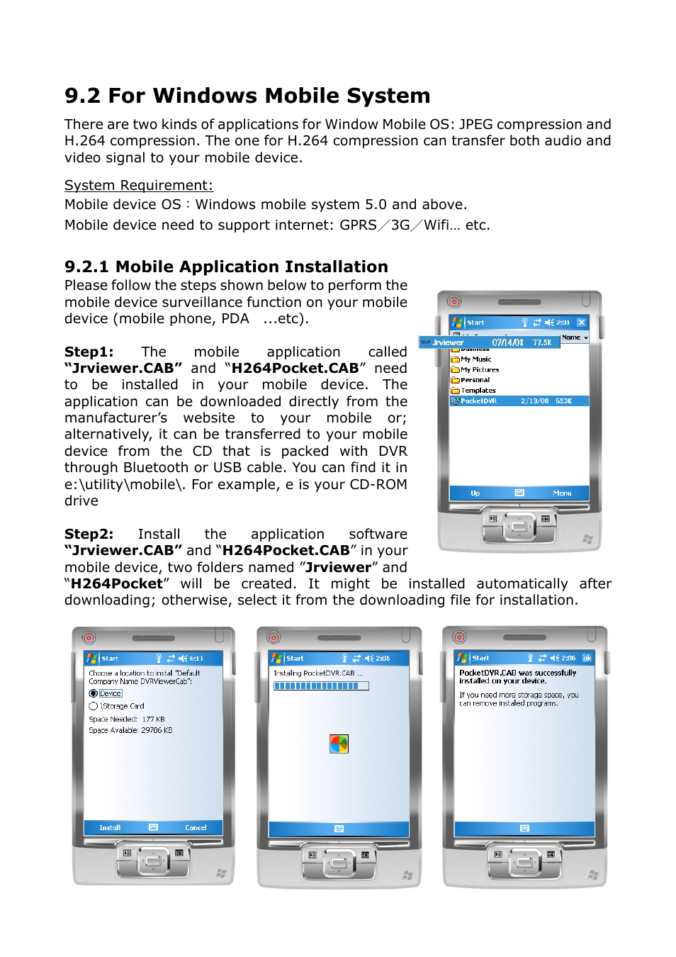 2 for windows mobile system | PLANET DVR-1672 User Manual | Page 93 / 100