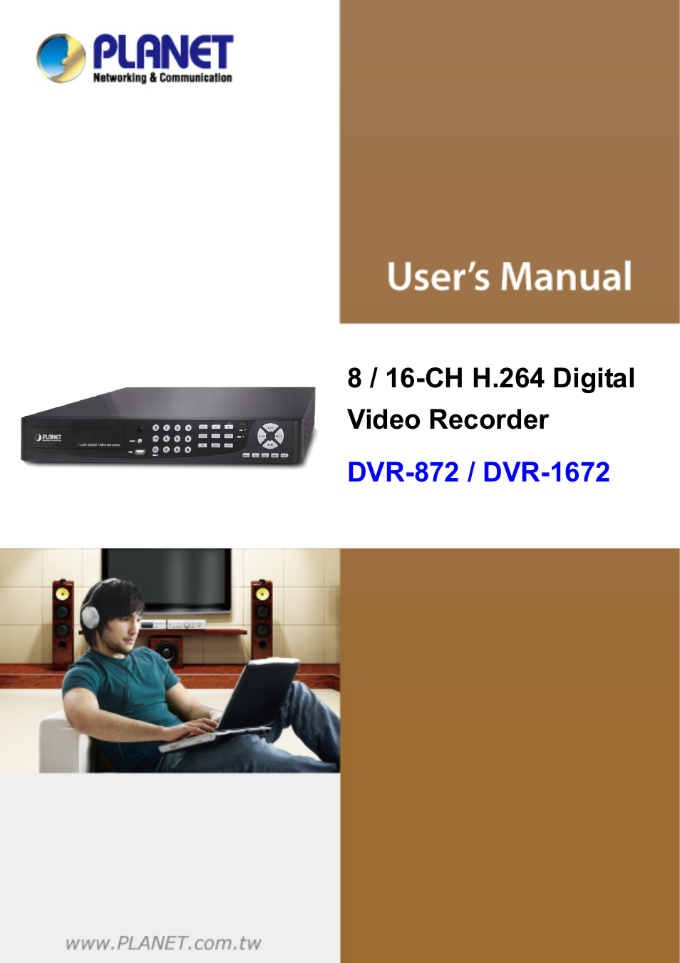 PLANET DVR-1672 User Manual | 90 pages