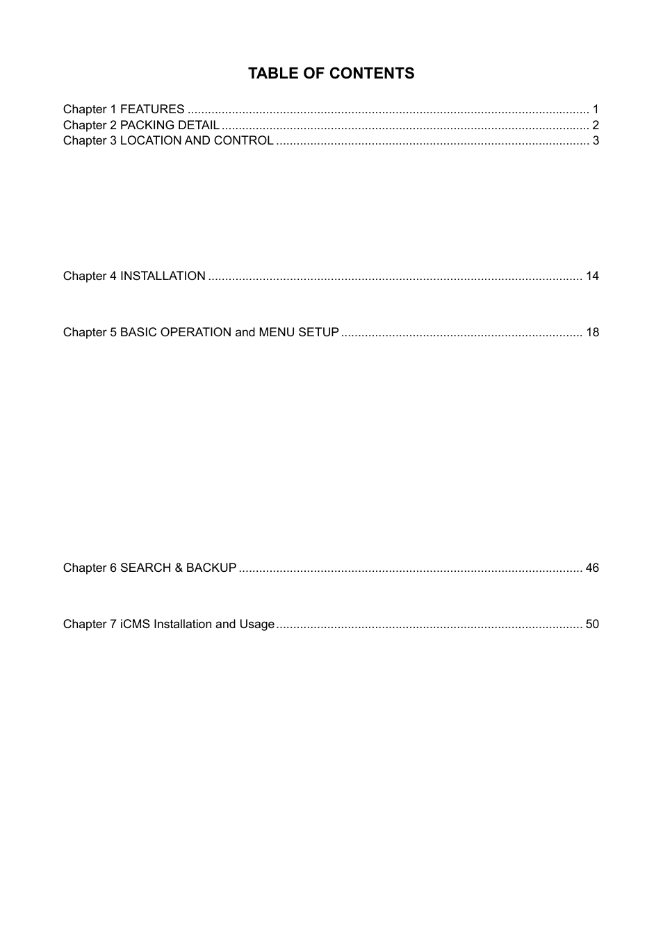 PLANET DVR-1672 User Manual | Page 5 / 90