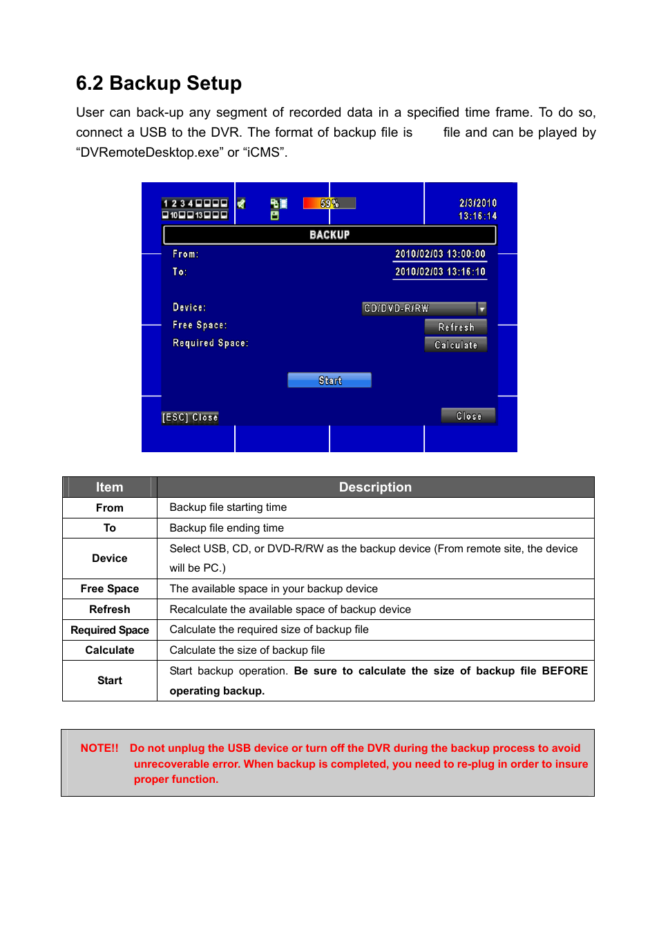 2 backup setup | PLANET DVR-1672 User Manual | Page 55 / 90