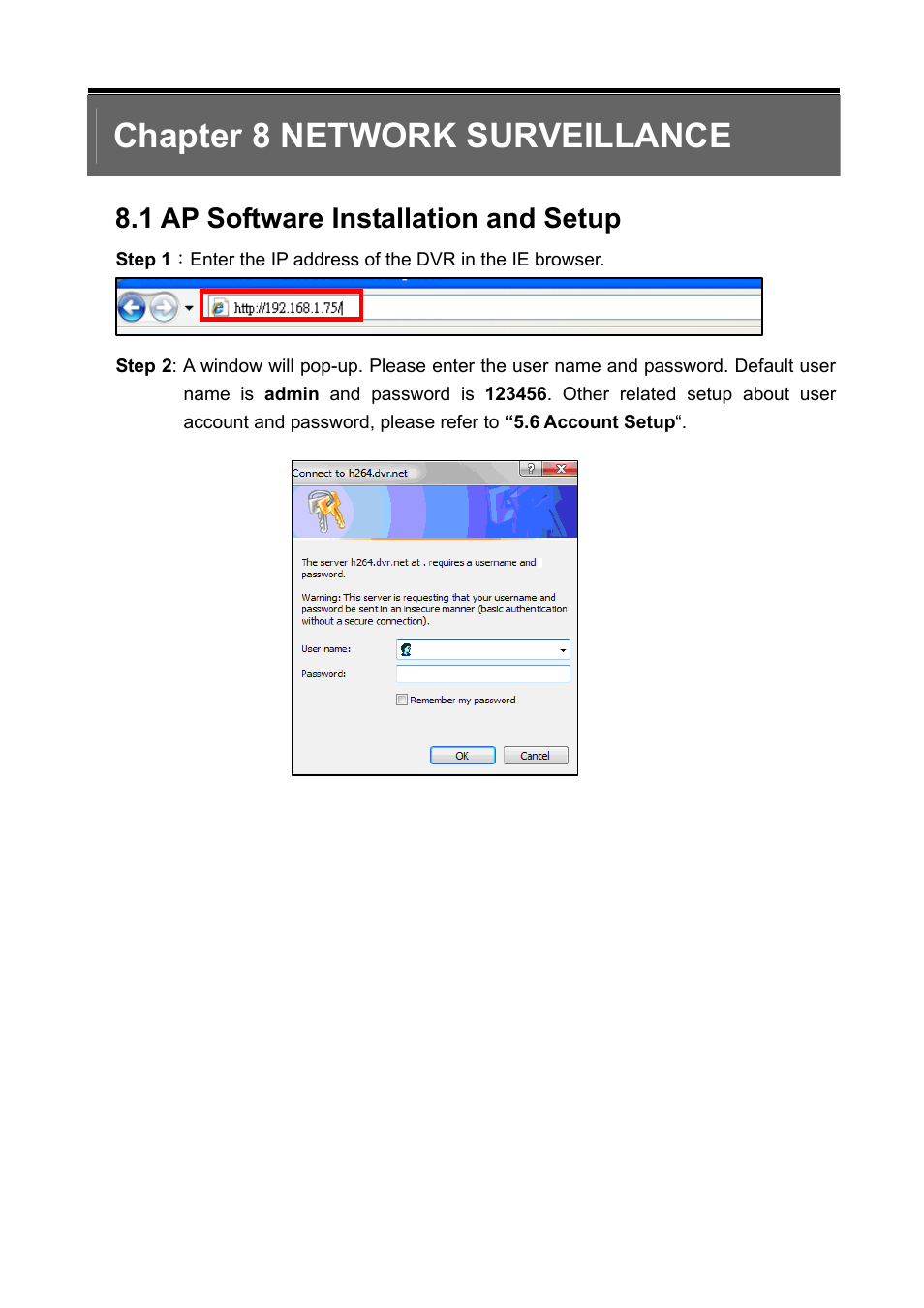 Chapter 8 network surveillance, 1 ap software installation and setup | PLANET DVR-1672 User Manual | Page 75 / 90