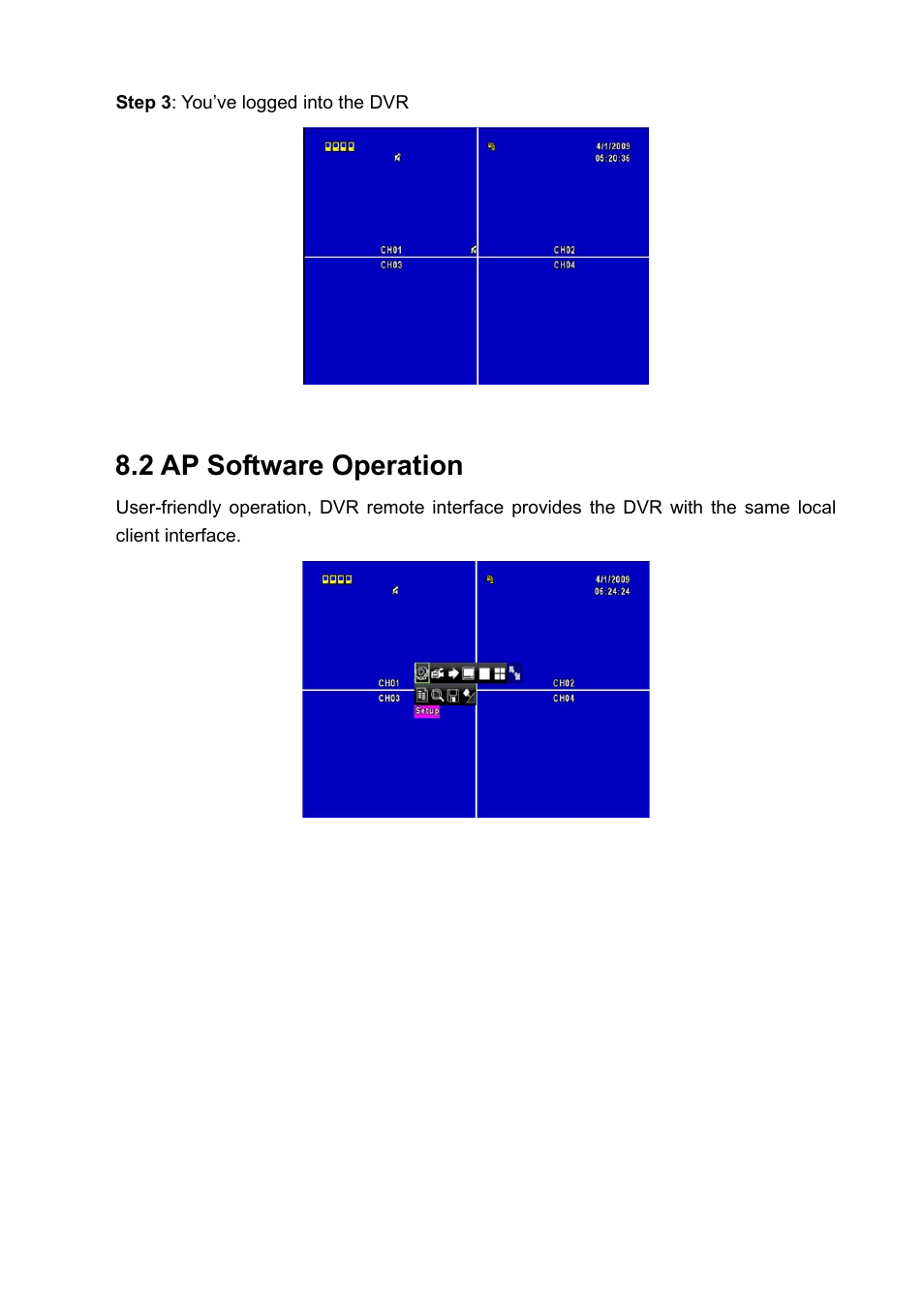 2 ap software operation | PLANET DVR-1672 User Manual | Page 76 / 90