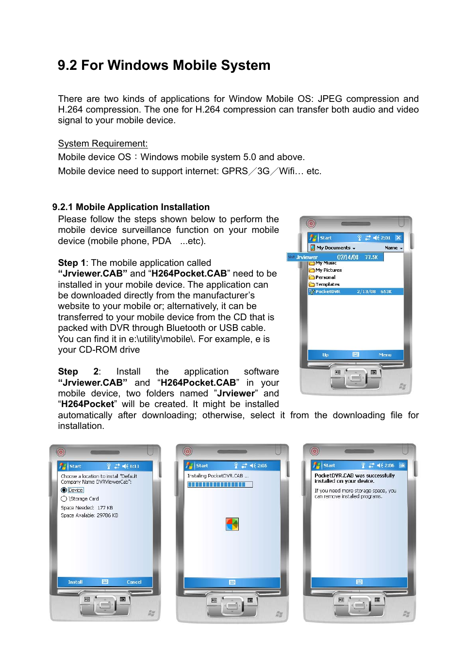 2 for windows mobile system | PLANET DVR-1672 User Manual | Page 85 / 90