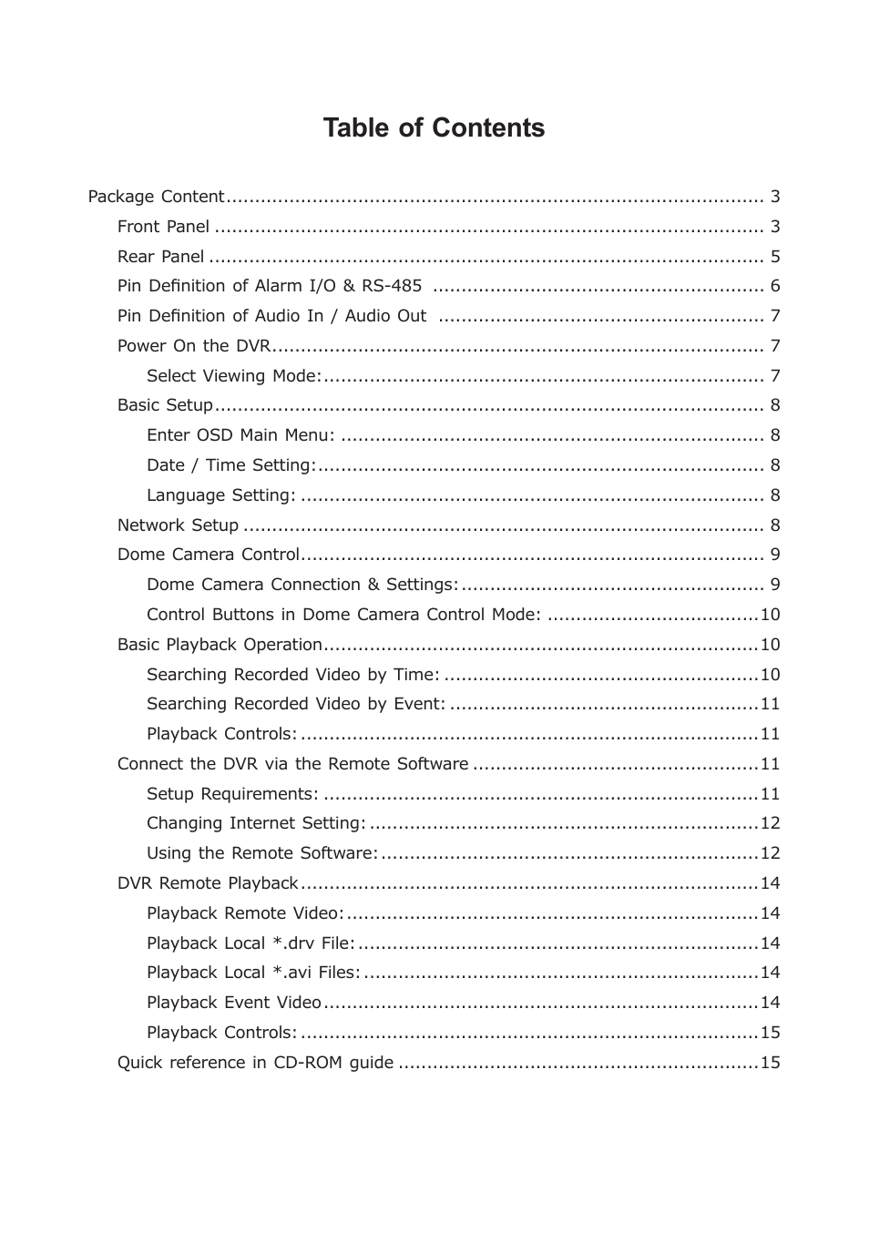 PLANET HDVR-1600 User Manual | Page 2 / 16