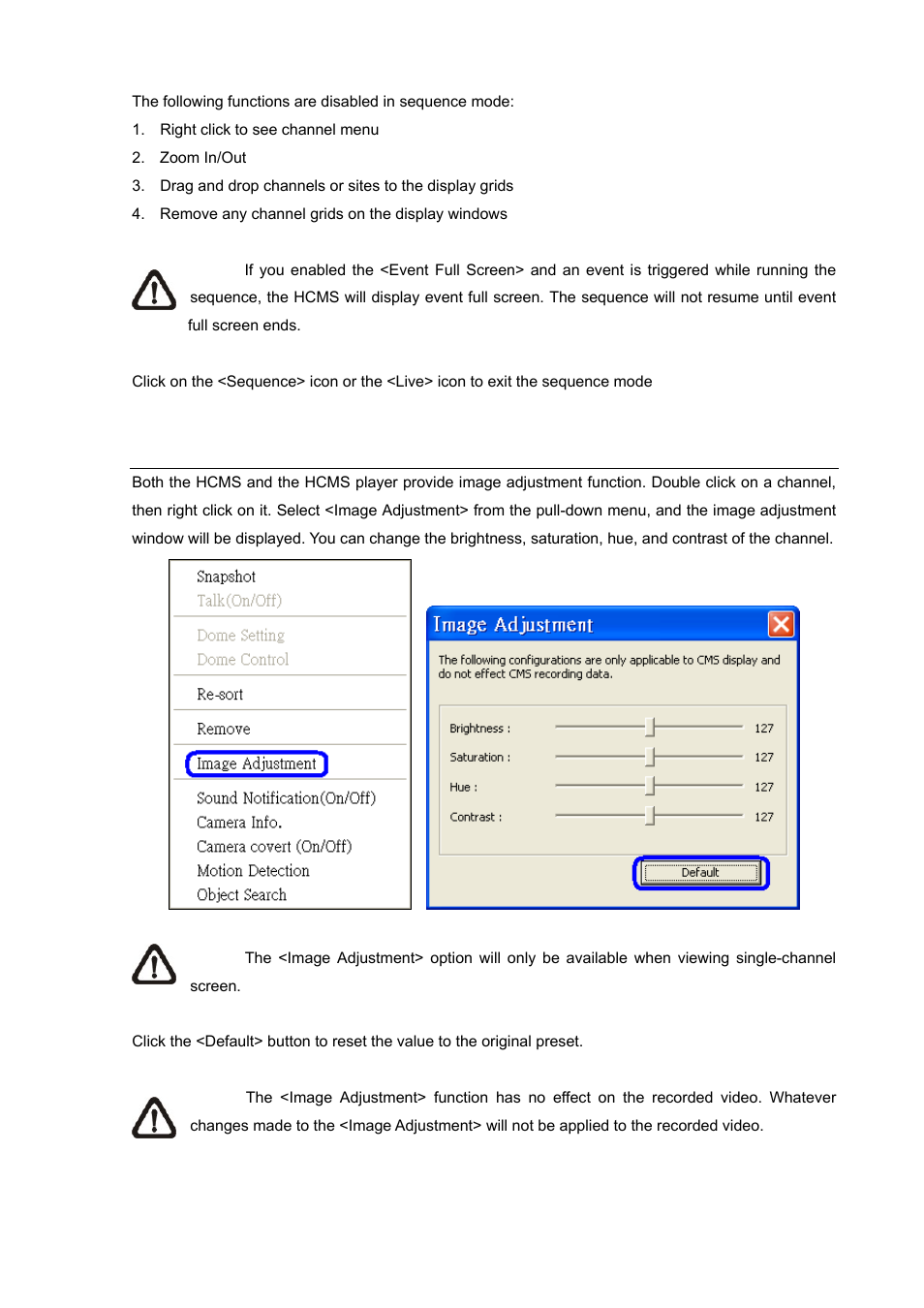 6 adjust the image | PLANET HDVR-1600 User Manual | Page 53 / 95