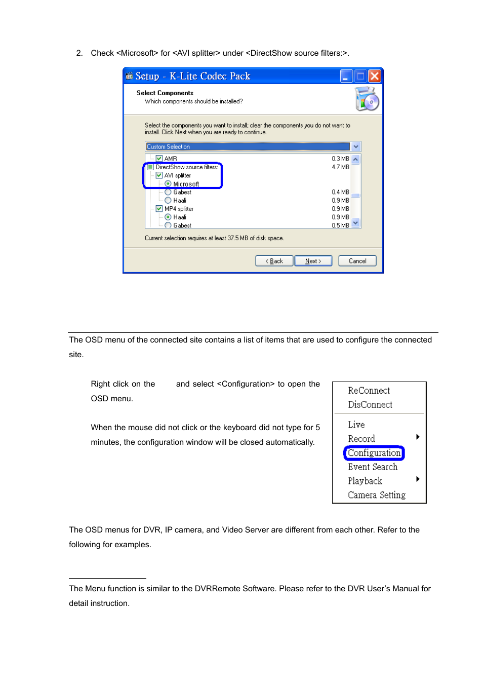 8 configure the osd menu of the connected site | PLANET HDVR-1600 User Manual | Page 59 / 95
