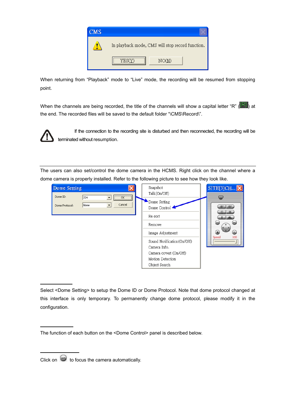 15 dome setting / dome control | PLANET HDVR-1600 User Manual | Page 68 / 95