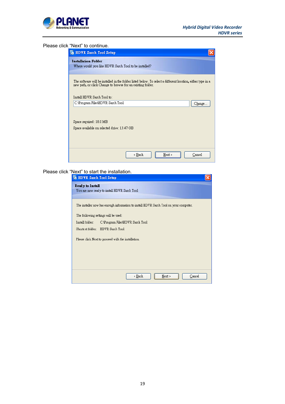 PLANET HDVR-1630 User Manual | Page 19 / 92