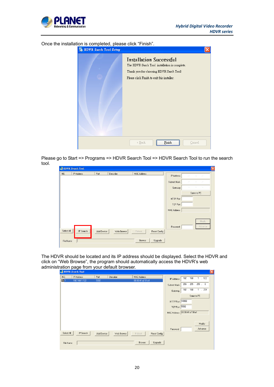 PLANET HDVR-1630 User Manual | Page 20 / 92