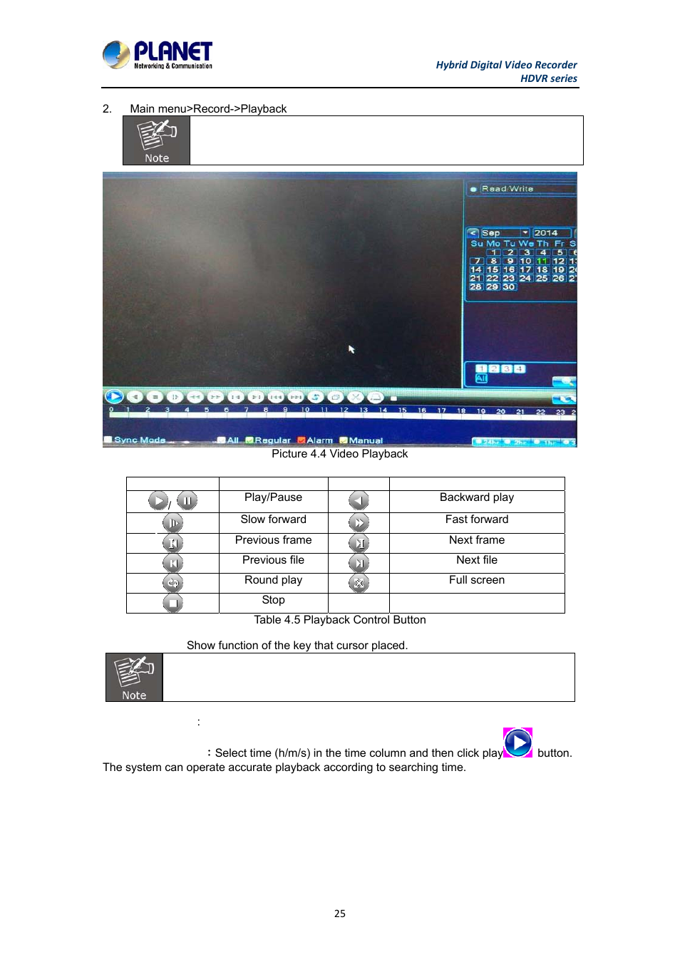 PLANET HDVR-1630 User Manual | Page 25 / 92