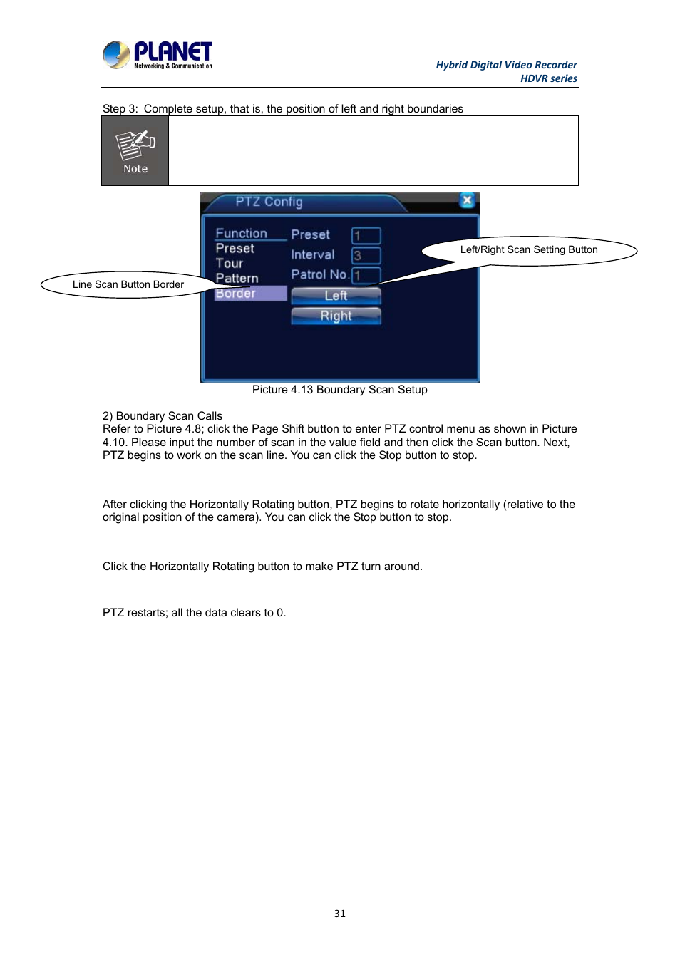 PLANET HDVR-1630 User Manual | Page 31 / 92