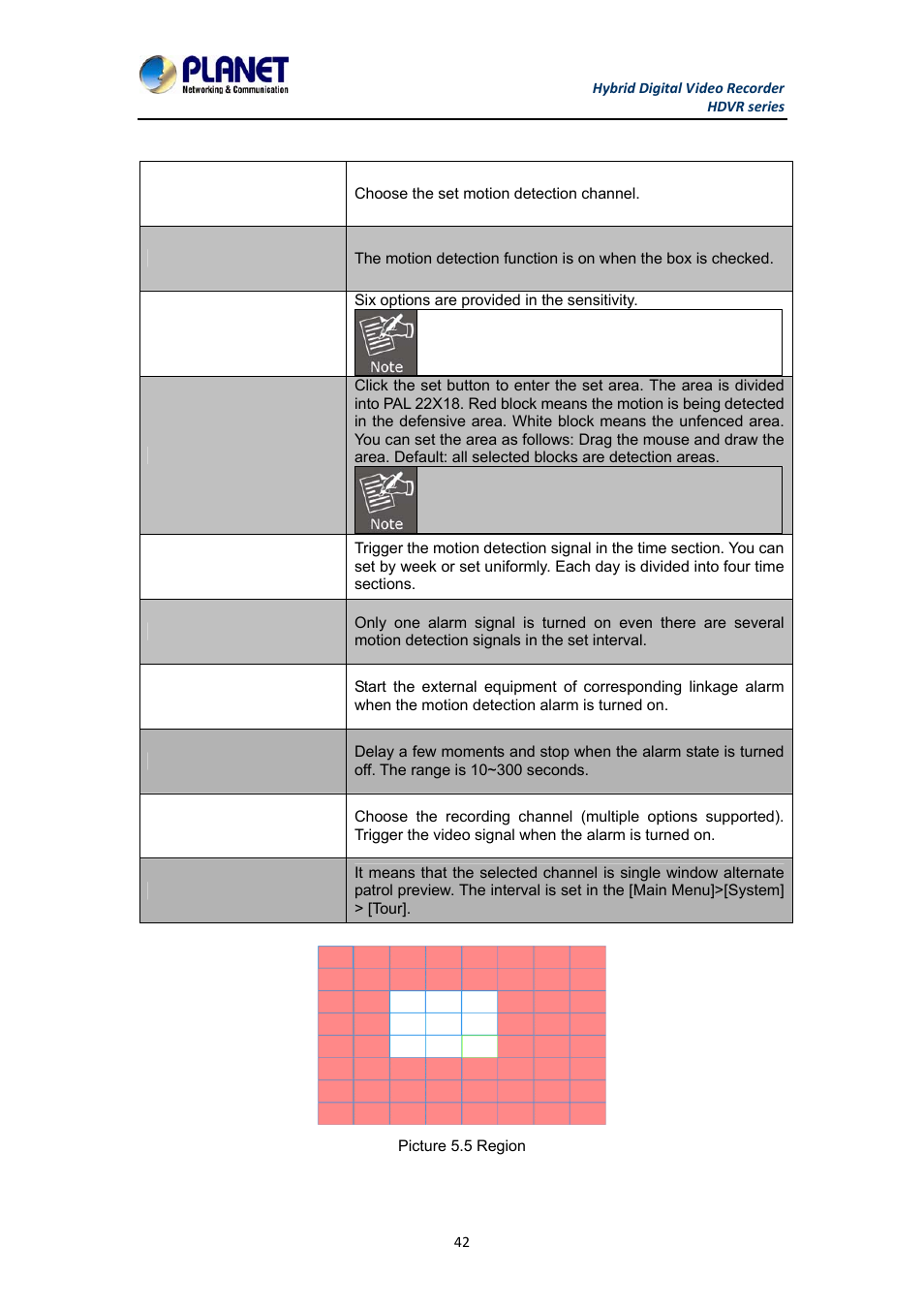 PLANET HDVR-1630 User Manual | Page 42 / 92