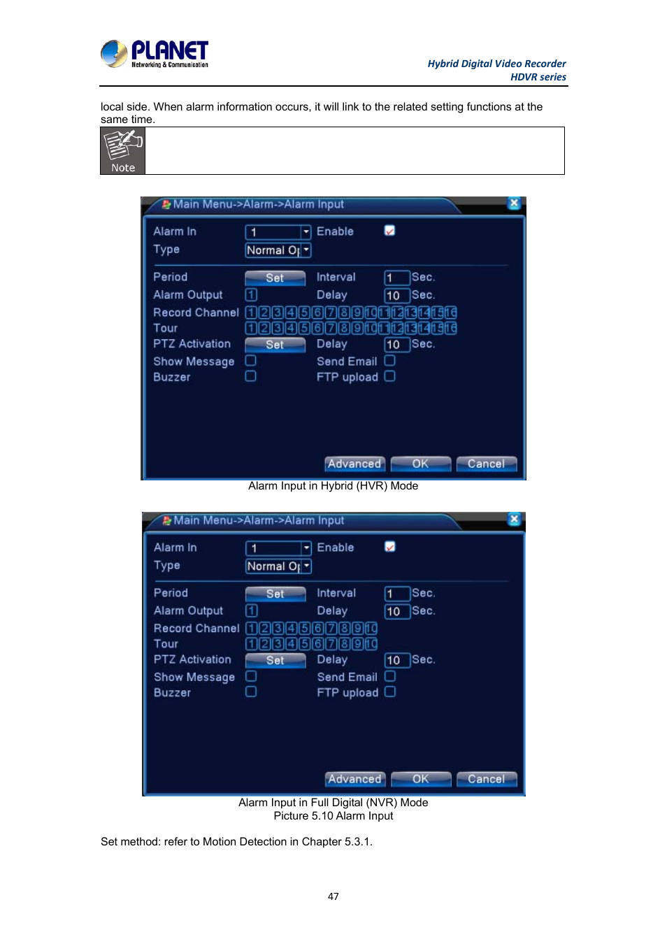 PLANET HDVR-1630 User Manual | Page 47 / 92