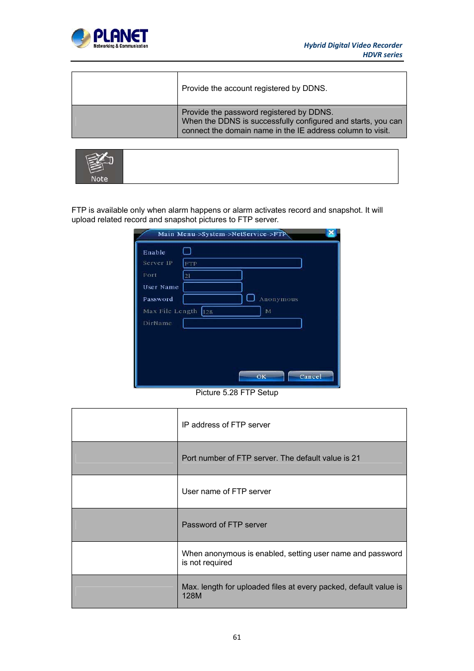 PLANET HDVR-1630 User Manual | Page 61 / 92