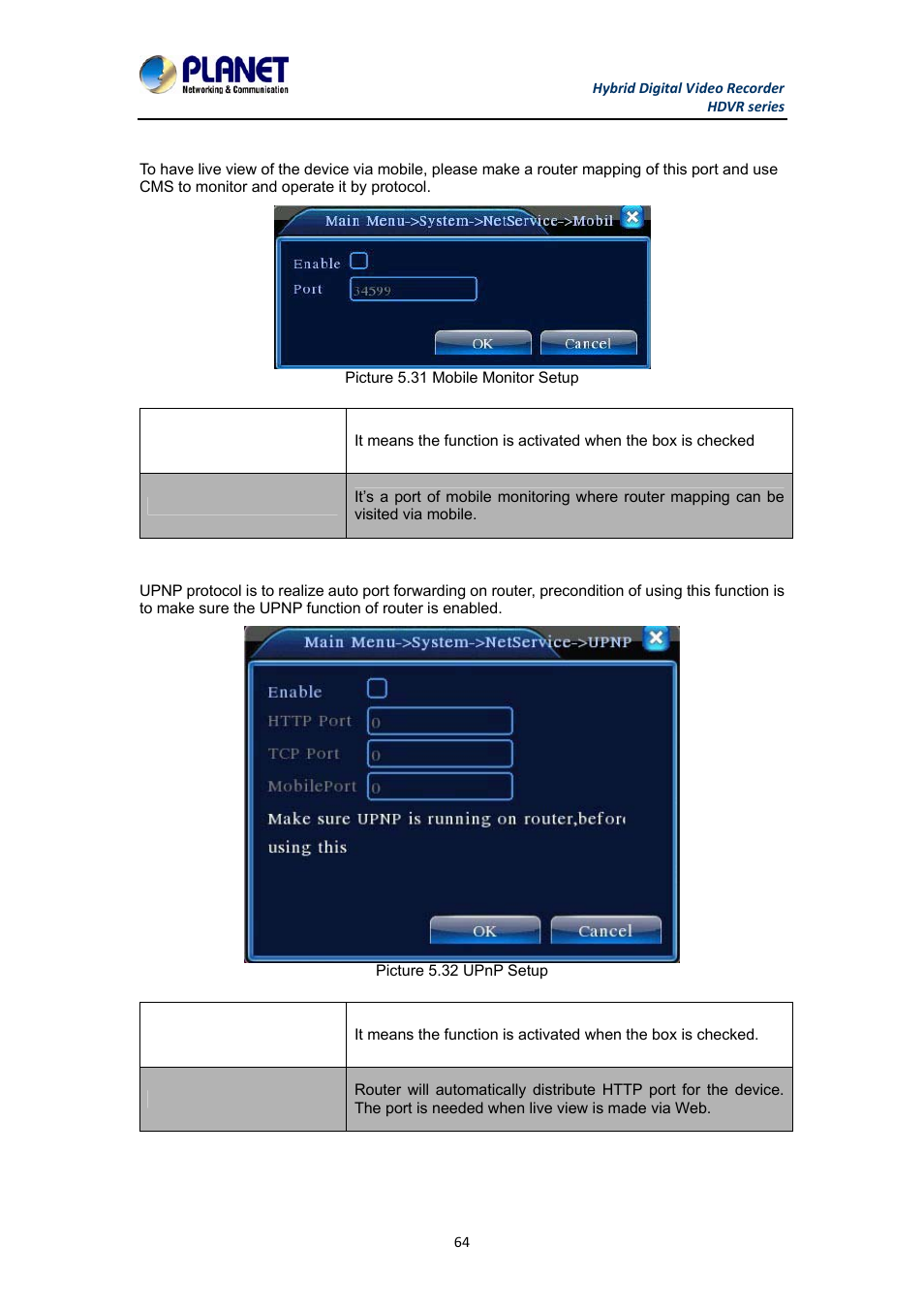 PLANET HDVR-1630 User Manual | Page 64 / 92