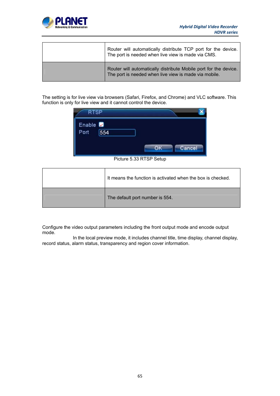 5 gui display | PLANET HDVR-1630 User Manual | Page 65 / 92