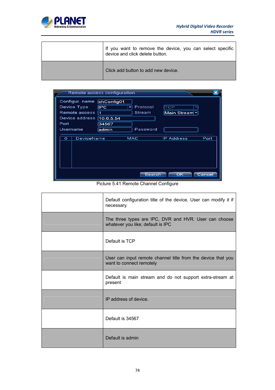 PLANET HDVR-1630 User Manual | Page 74 / 92